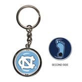 NC Tar Heels Spinner Key Ring